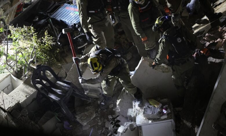 Israel rescuers say four bodies recovered from Iran strike site