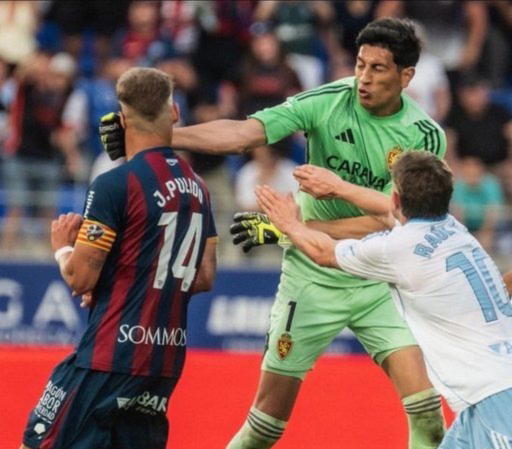 Zaragoza goalkeeper handed 13 game ban after punching opponent