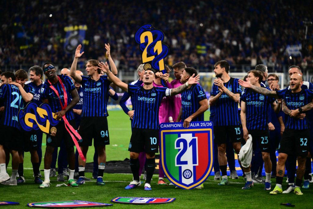 Inter Milan win Italian title for third time in six seasons