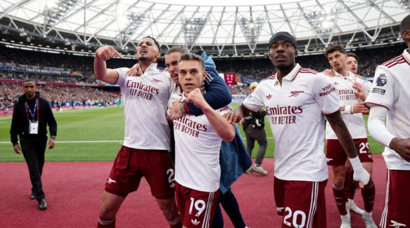 Arsenal survive VAR drama to move closer to title with dramatic win at West Ham