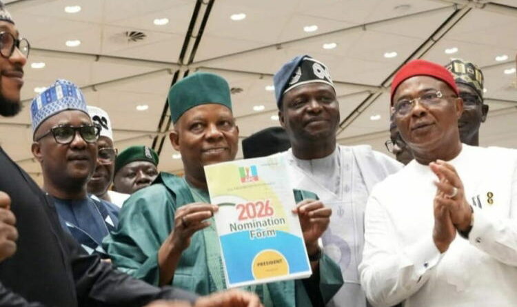 2027: Shettima submits Tinubu’s nomination forms to APC