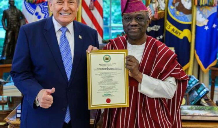 Trump welcomes Nigeria’s envoy Are, signals stronger US–Nigeria ties