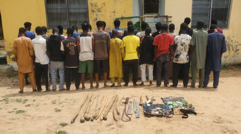 Salah: Police raid Suleja blackspots, arrest 27 suspected criminals