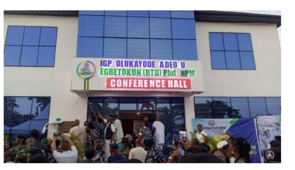 Lagos Police honours Egbetokun with Ultra-Modern Conference Hall