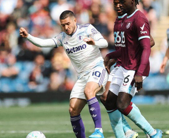Aston Villa stumble at relegated Burnley in blow to UCL hopes