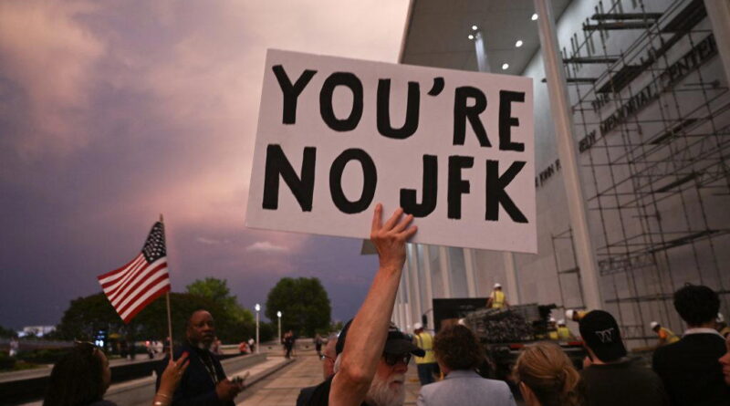 ‘You’re No JFK’: Washington centre removes Trump’s name from facade