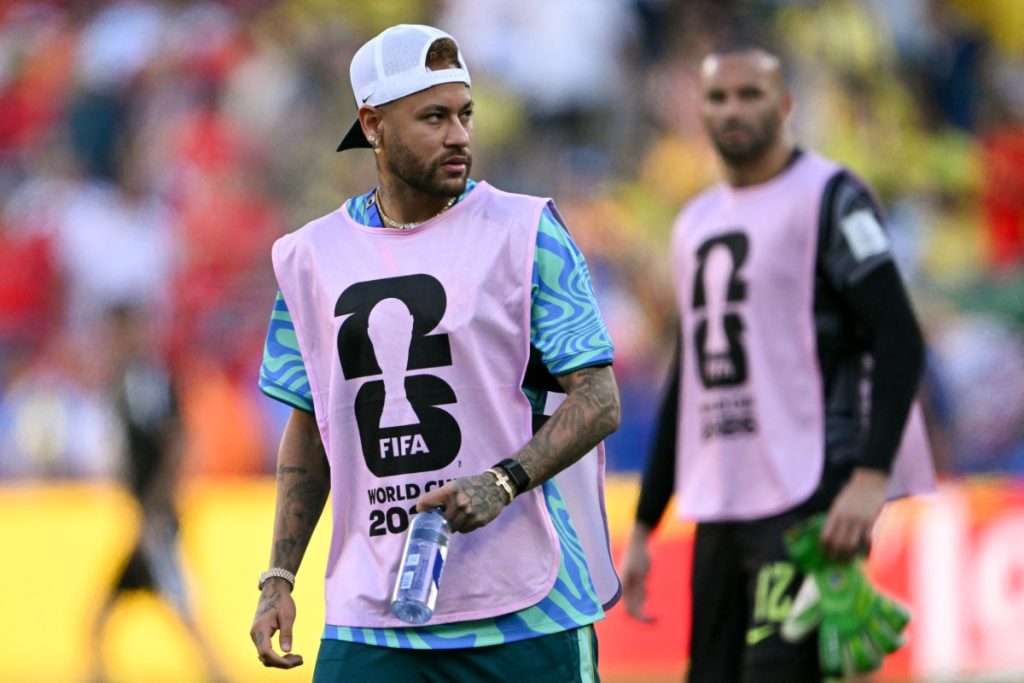 Neymar back in training with Brazil at World Cup