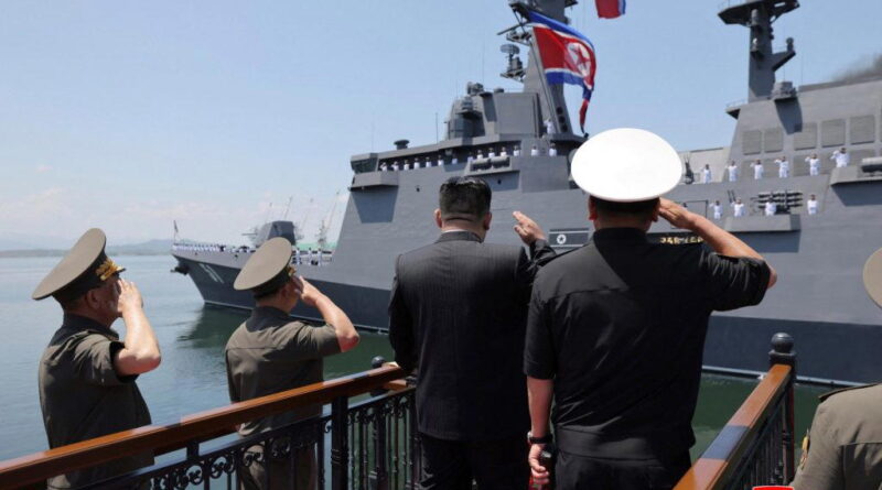 North Korea’s Kim unveils plans for 10,000-ton warships, nuclear navy