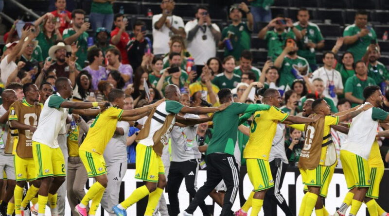 South Africans celebrate in the streets after World Cup advance