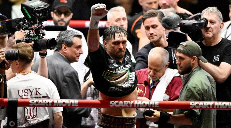 Usyk says vacating heavyweight world title belts