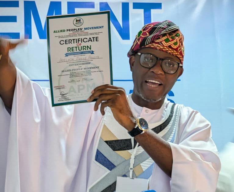 June 12 occupies special place in our democratic journey – Adeoye, APM gov candidate