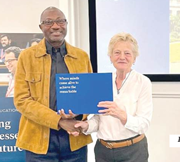 Femi Otedola goes to school