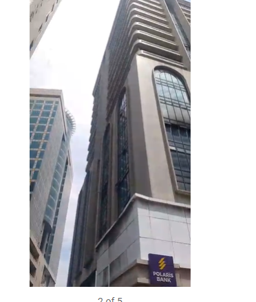 Panic as fire guts Polaris Bank tower on Lagos Island