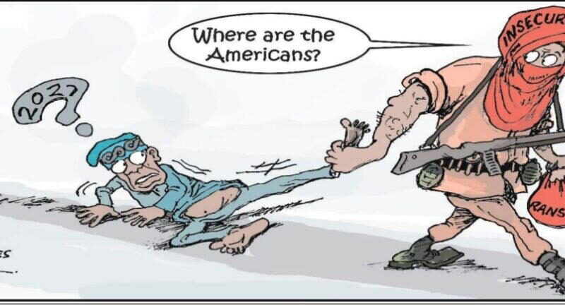 Cartoon: ‘Renew, sorry, release my leg now or I’ll call Netanyahu!’