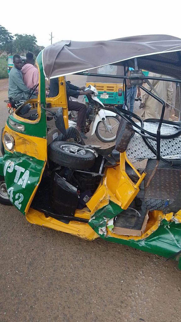 One killed, three injured in tricycle collision in Jos