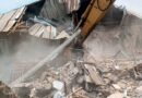 Photos: Oyo govt demolishes building used by Adelabu family’s kidnappers