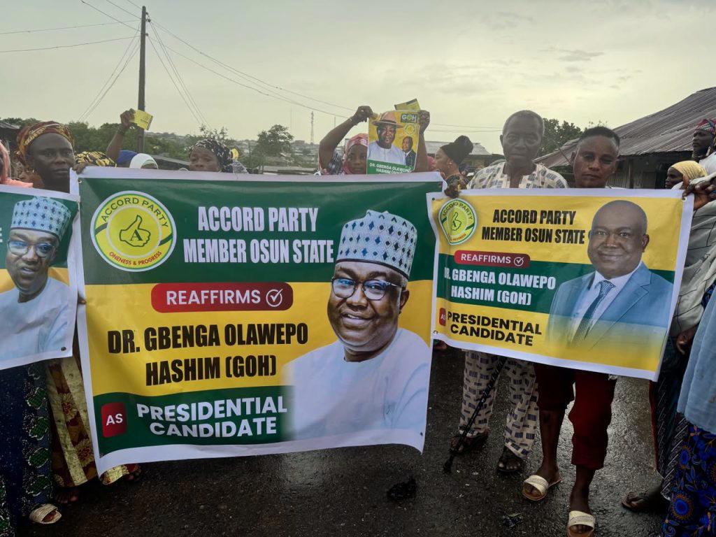 Accord leaders in Osun reaffirm Olawepo-Hashim’s 2027 Presidential bid