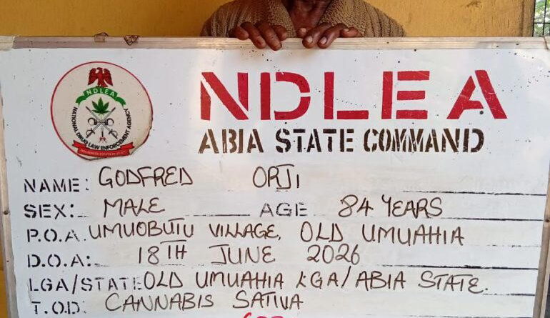 NDLEA arrests two grandfathers for selling drugs to secondary school students