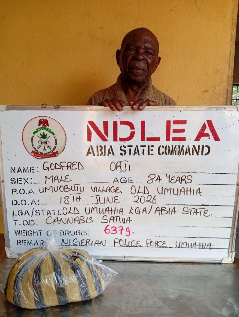 NDLEA arrests two grandfathers for selling drugs to secondary school students