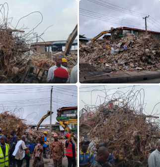 Lagos govt begins investigation into collapse of 3-storey shopping complex