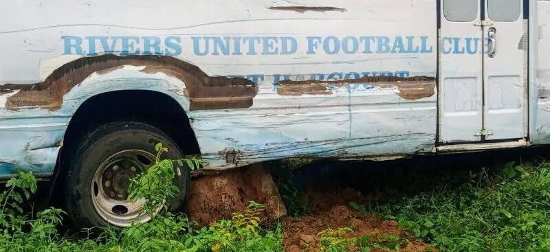 Rivers United escape tragedy after team bus crash