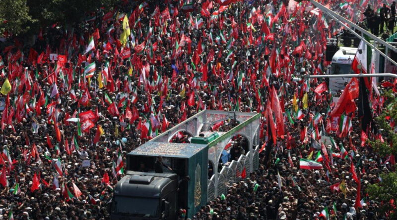 Khamenei funeral procession begins in Tehran as huge crowds expected