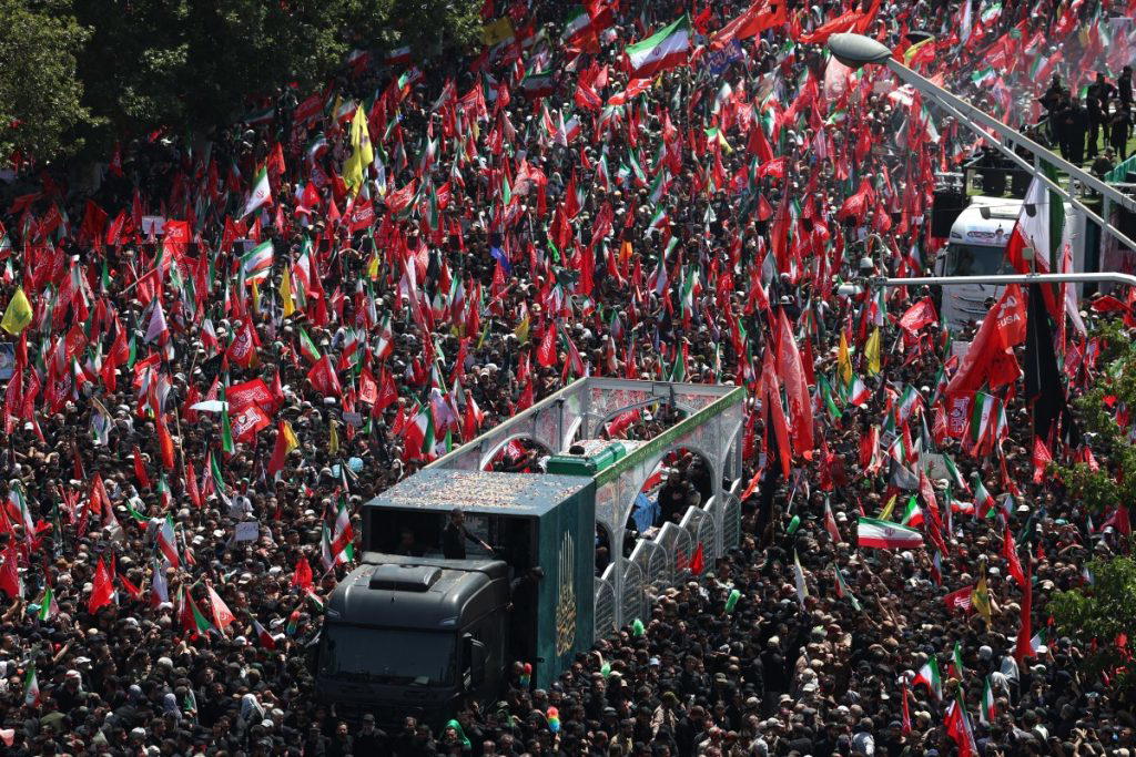 Khamenei funeral procession begins in Tehran as huge crowds expected