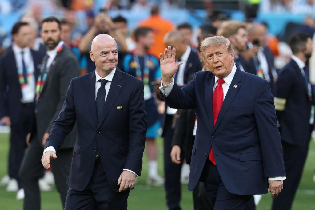 Trump, Infantino greeted by boos after World Cup final