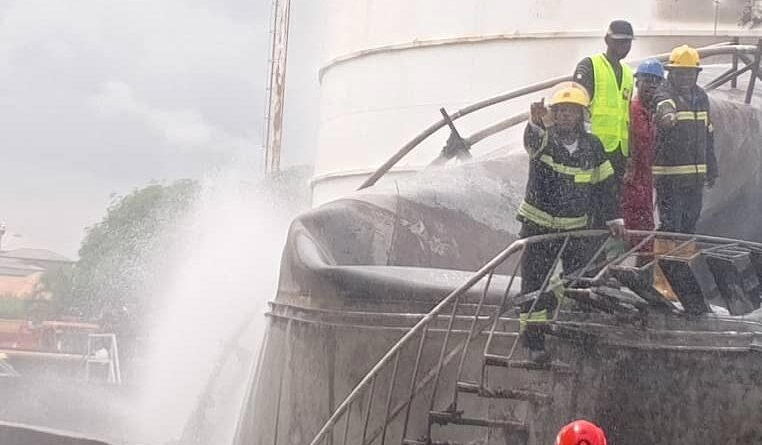 Fire contained at Apapa Oil terminal, no casualties recorded