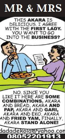 Cartoon: Remaining licence from Iya Alakara-General