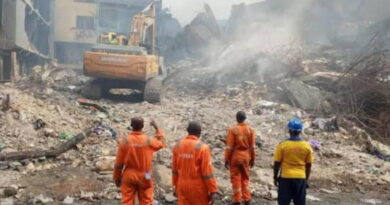 Lagos begins controlled demolition of fire-damaged Martins Street building