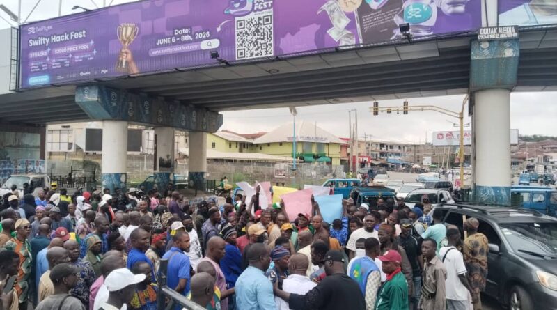 Transport union members, civil society group protest in Osun