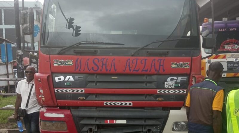 Fuel tanker crushes dispatch rider to death in Lagos, LASTMA arrests driver