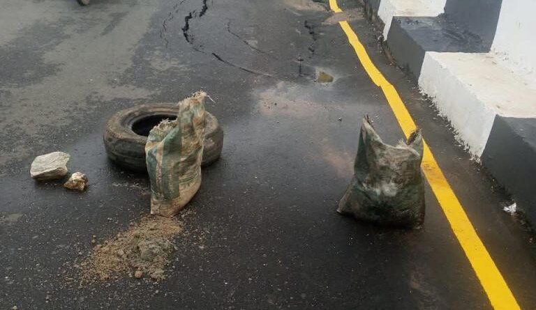 Osun’s newly opened LAMECO flyover damaged three weeks after commissioning