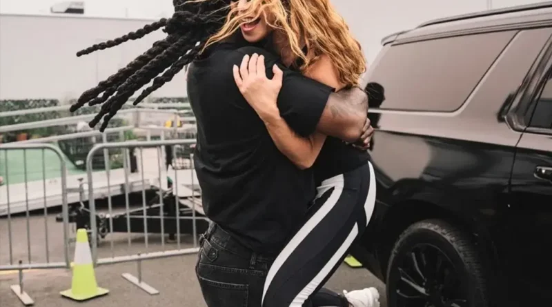 Photos: Burna Boy reunites with Shakira ahead of World Cup final halftime show
