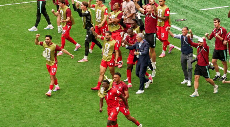 Switzerland beat Colombia on penalties to reach World Cup quarter-finals