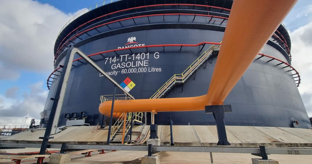 Dangote Refinery resumes petrol loading in Naira at N1,215 per litre