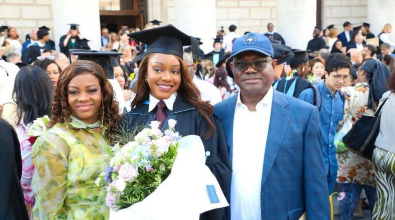 Photos: Wike’s daughter bags law degree from UK university