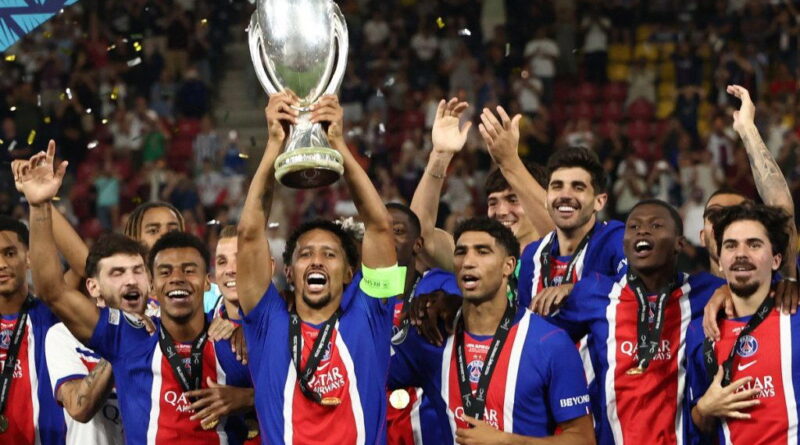 PSG down Aston Villa 2-1 to retain UEFA Super Cup