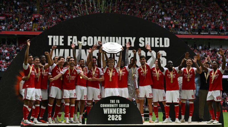 Arsenal thrash Man City 3-0 to lift Community Shield