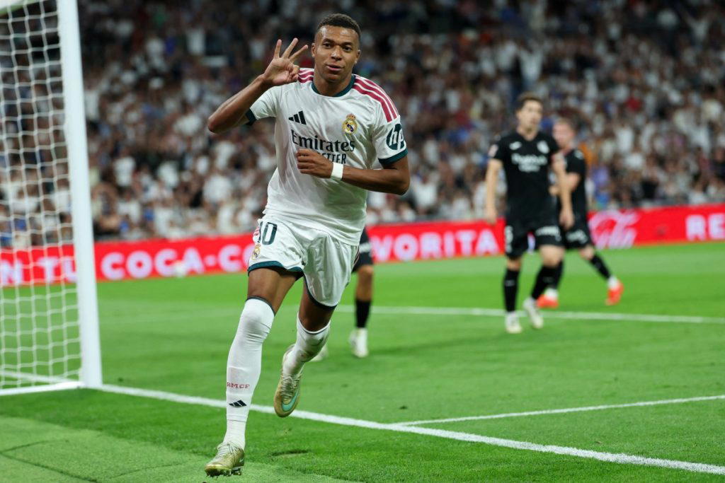 Mbappe hits hat-trick as Real Madrid thrash Real Sociedad 4-1