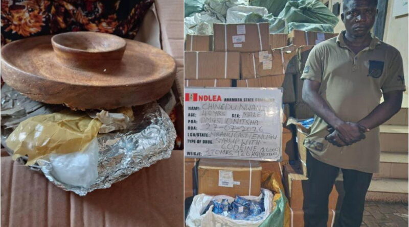 NDLEA Intercepts China, Italy-bound cocaine shipment concealed mortar, backpack