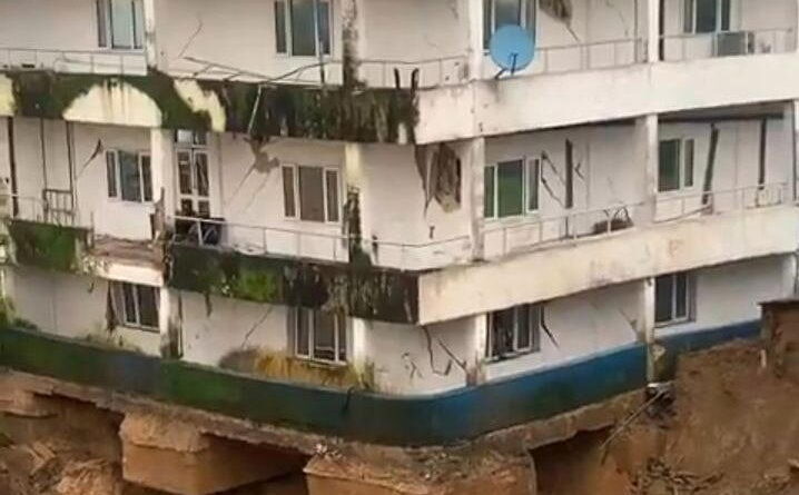 Hospital collapses after landslide in Calabar
