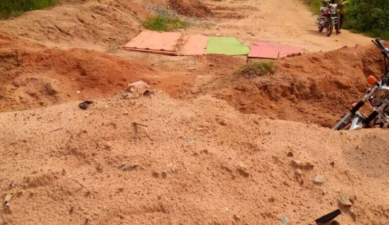 Abia community cries out for help as erosion threatens only access road