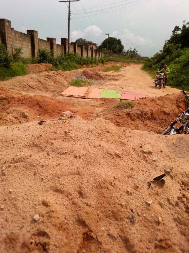 Abia community cries out for help as erosion threatens only access road