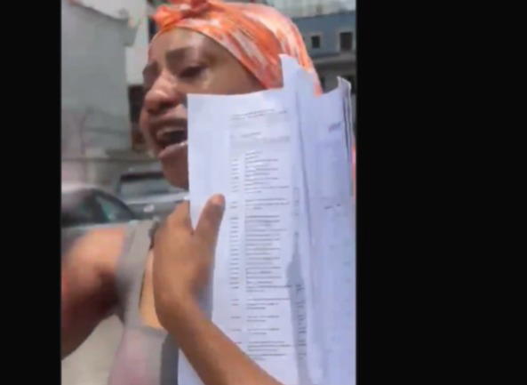 Video: Nigerian woman cries out after discovering ₦3m missing from bank account