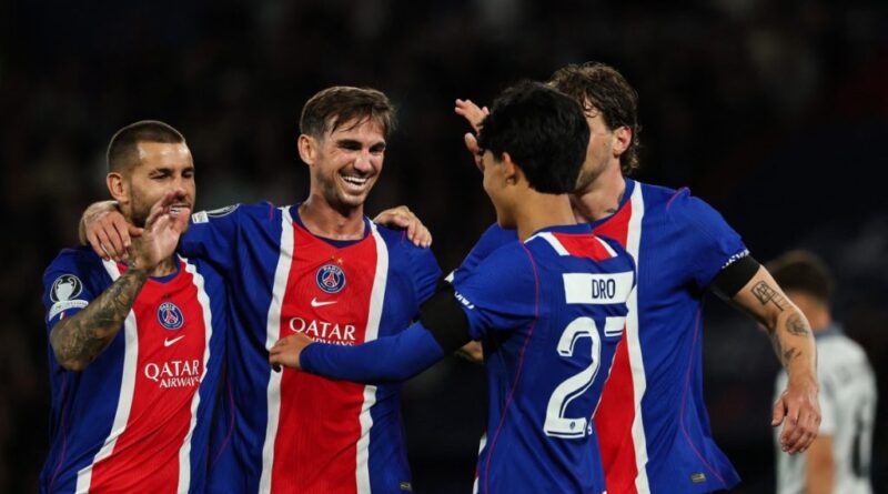 PSG begin UCL title defence with 6-1 win over Slovan Bratislava