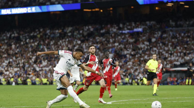 Mbappe scores two, as Real Madrid sink Rayo