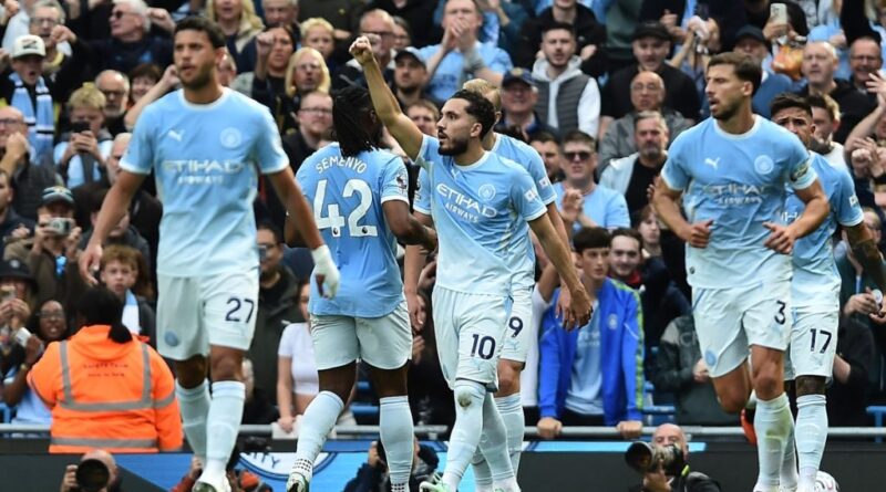 EPL: Man City climb to top of table after 5-3 thriller against Sunderland