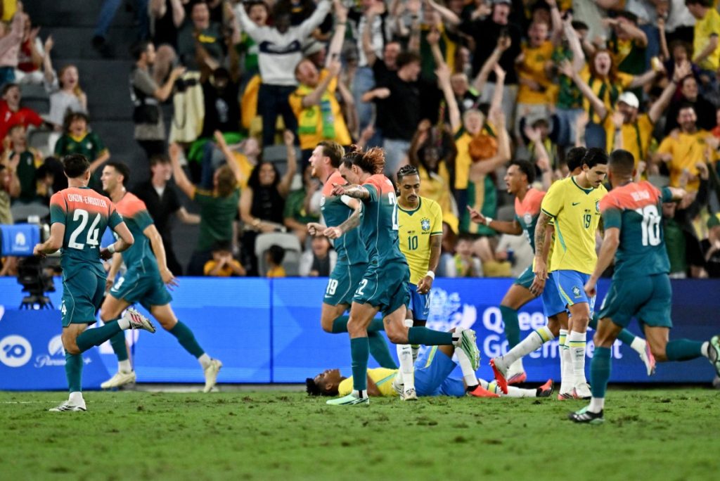 Rayan header salvages 1-1 draw between Brazil and Australia